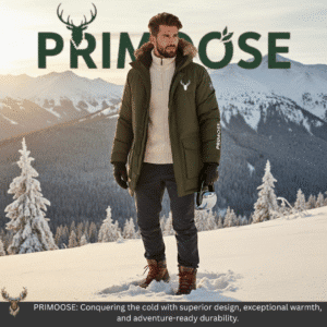 primoose conquering the cold with superior design, exceptional warmth, and adventure ready durability.